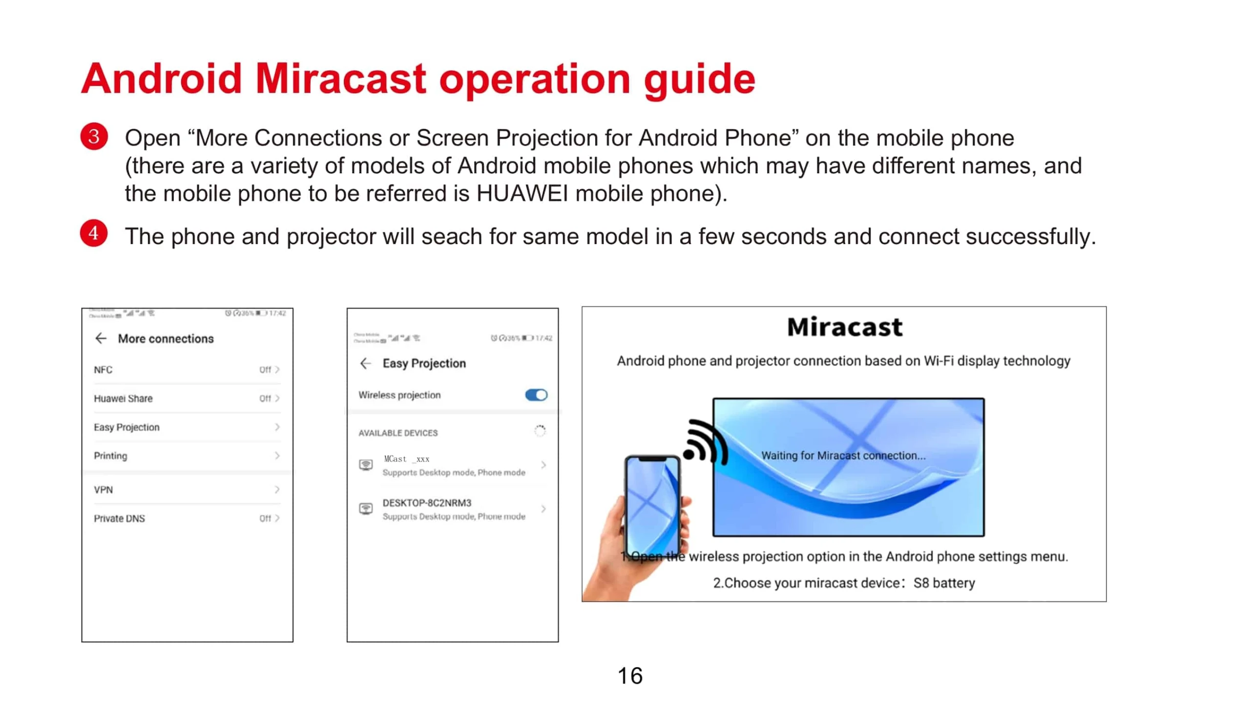 How to use miracast to mirror your phone’s screen to projector?插图20