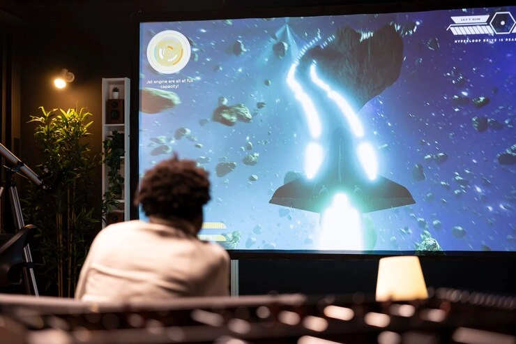 player-enjoying-high-quality-ray-tracing-graphics-console-videogame