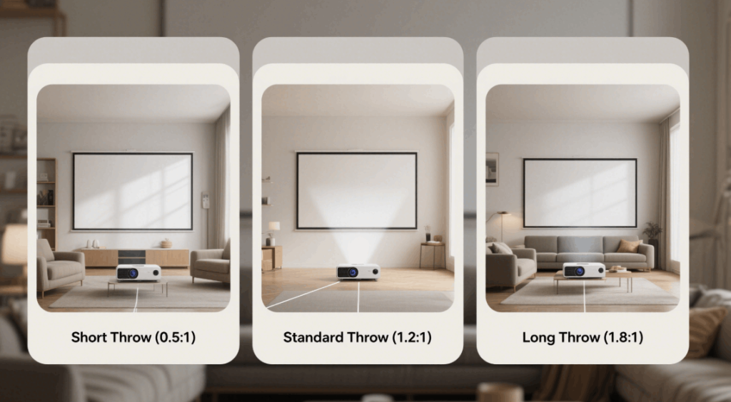 How to Determine the Ideal Throw Distance for Your Projector Setup缩略图