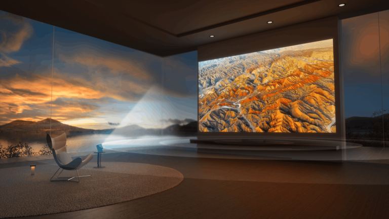 Portable 1LCD projectors with AI features for home cinema setup