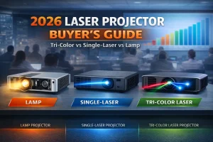 2026 Laser Projector Buyer's Guide Tri-Color vs Single-Laser vs Lamp (For Enterprise & Commercial Use)