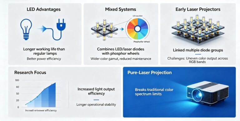 Exploring RGB Laser Projectors and Lamp Evolution in Modern Projection
