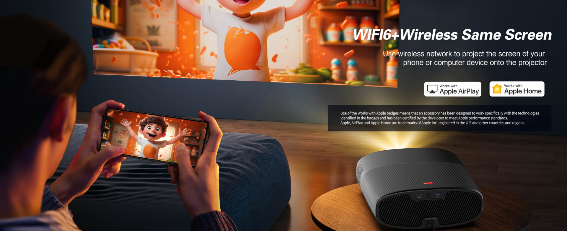 Toumei Q7 1080P Smart LCD Projector