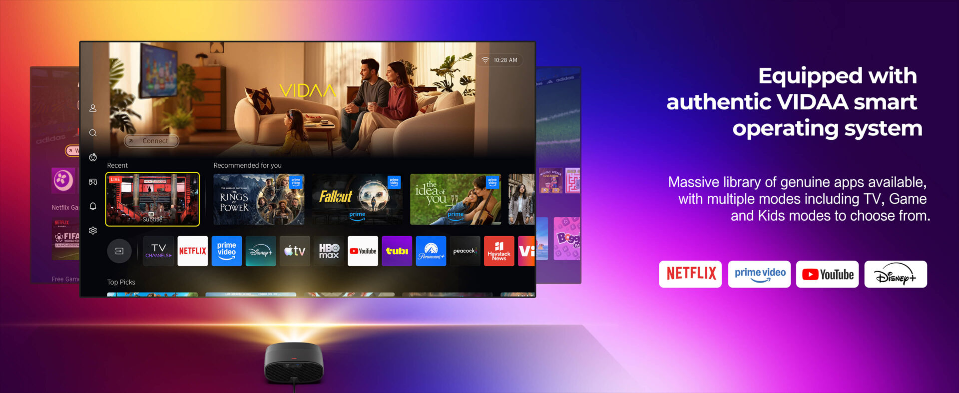 Toumei Q7 1080P Smart LCD Projector