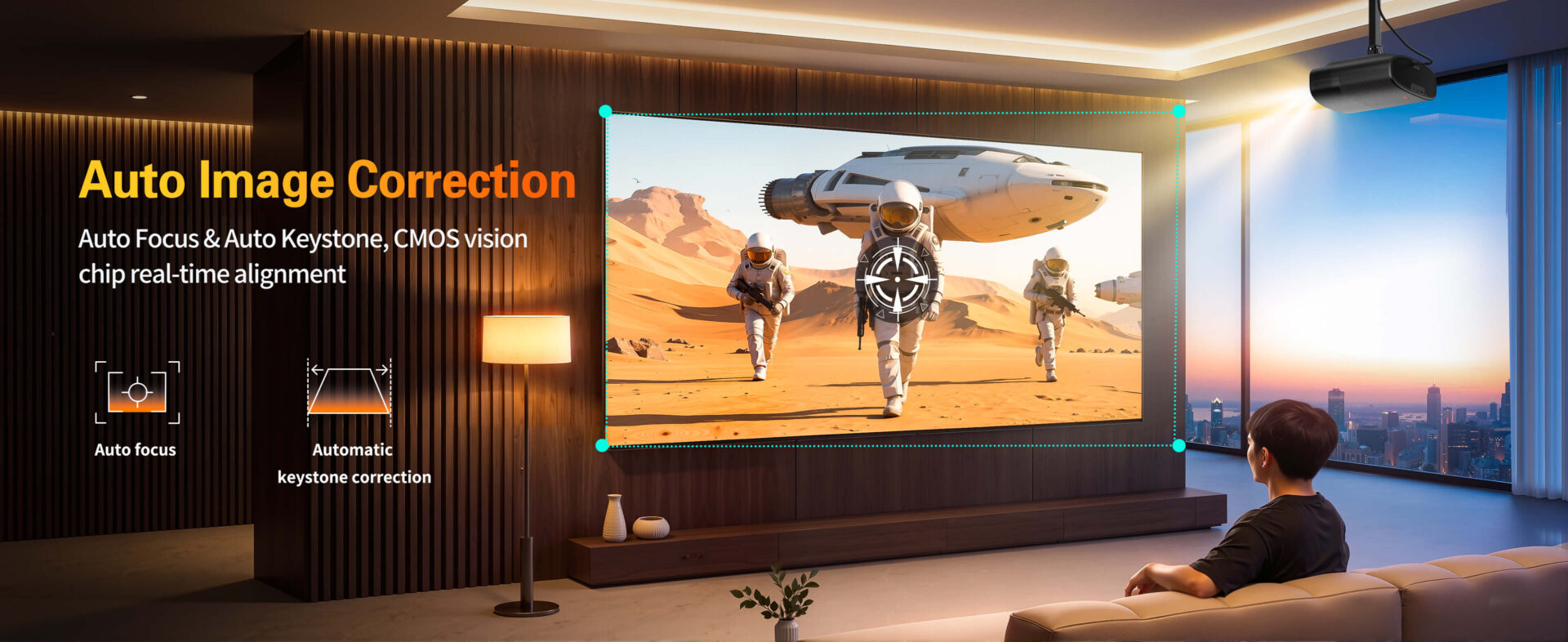 Toumei Q7 1080P Smart LCD Projector