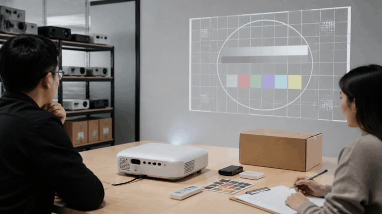 Portable Projector Sample Evaluation and Packaging Planning