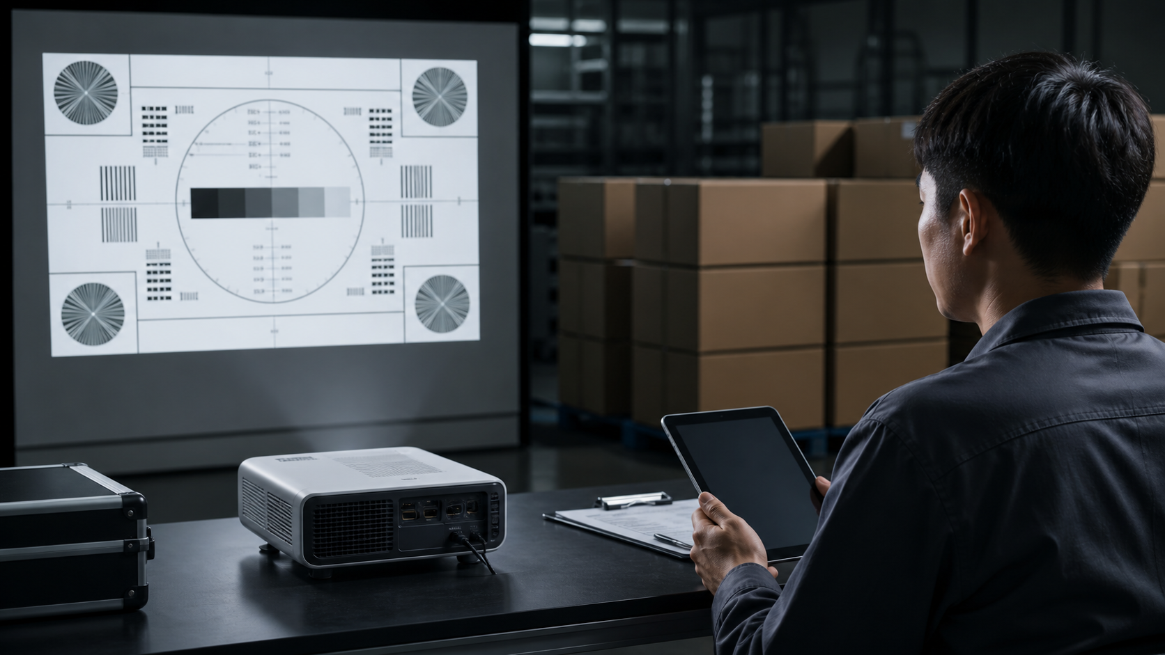 How Long Does OEM Projector Production Take? 2 Projector Performance Testing Before OEM Shipment
