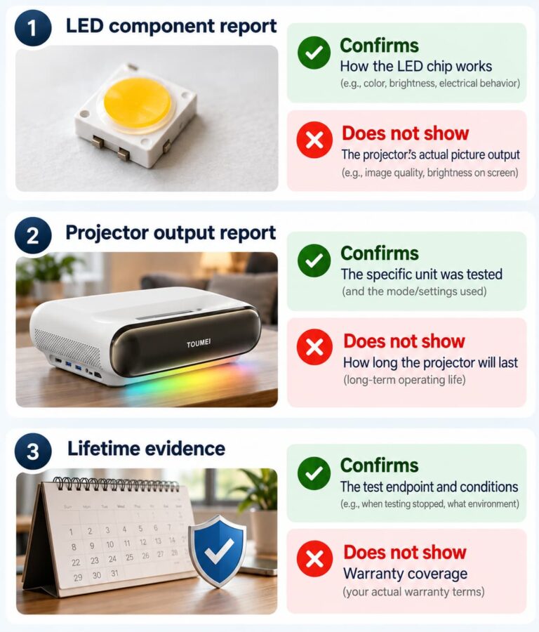 LED Projector Light Source Claims What the Evidence Proves